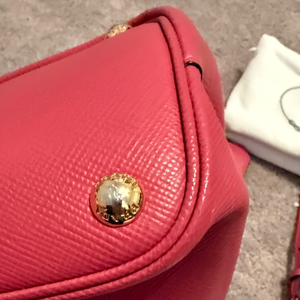 Pink Prada Staffiano Cuir in Tamaris (pink) Leather Tote - Picture 6 of 16